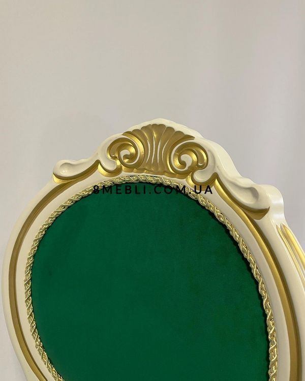 ➤Цена 9 225 грн UAH Купить Стул обеденный Яилицис 108х51х50h белый var 12 ➤Green ➤Стулья деревянные➤Ренарф➤0008FRA фото