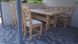 Комплект стол 160х80 +скамейка и два стула деревянные под старину Очирбат 007КС фото 3