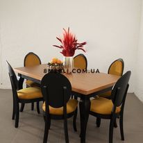 ➤Цена 5 032 грн UAH Купить Стул обеденный мягкий 46х46х96 спинка круглая M0029 орех  ➤Орех ➤Новинки столов➤lebem➤152ММЕ фото