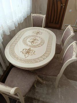 ➤Ціна 16 500 грн UAH Купити Овальний стіл 200х90(+40) з масиву дерева ivory з патиною➤Слонова кістка ➤Стіл обідній➤Rotanes➤2259SEN фото