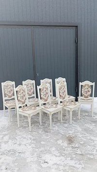 ➤Цена 2 684 грн UAH Купить Стул обеденный 46х45хh100 из массива дерева мягкий белый 4 ➤White ➤Стулья кухонные➤Rotanes➤2212SEN фото