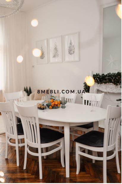 ➤Цена 16 530 грн UAH Купить Стол овальный 153х102(+38) Ифос var 2 ➤white-natural ➤Столы овальные➤Kulvpa➤0001PAV фото