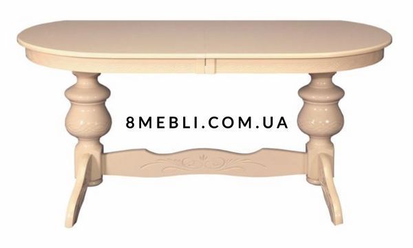 ➤Цена 27 696 грн UAH Купить Комплект стол Оел 160х90(+40) со стульями 6 шт Рекам ваниль ➤Ваниль ➤Обеденный стол и стулья➤okram➤3020okram фото