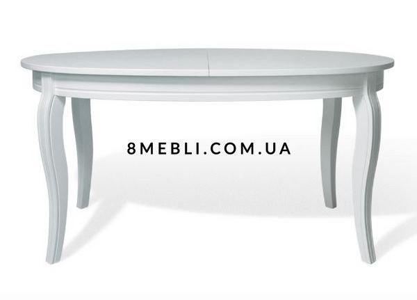 ➤Цена 16 530 грн UAH Купить Стол овальный 153х102(+38) Ифос var 2 ➤white-natural ➤Столы овальные➤Kulvpa➤0001PAV фото