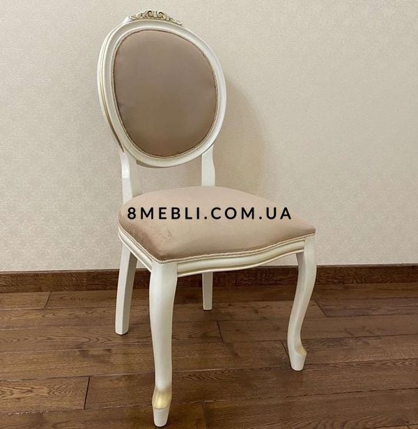 ➤Цена 9 540 грн UAH Купить Обеденный стул для гостиной с круглой спинкой 48x50x101 корпус дерево лак орех темный ➤ ➤Стулья деревянные➤Nalp➤562PLN фото