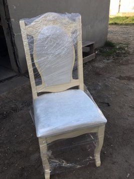 ➤Цена 2 412 грн UAH Купить Стул в гостиную для кухни деревянный мягкий слоновая кость ➤Белый ➤Стулья деревянные➤Еко➤47.20ST фото
