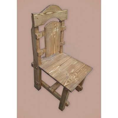 ➤Ціна 2 220 грн UAH Купити Дерев`яний стілець Селукрег твердий під старовину 2➤Горіх світлий ➤Стільці під старовину➤МЕКО➤0055МЕКО1 фото