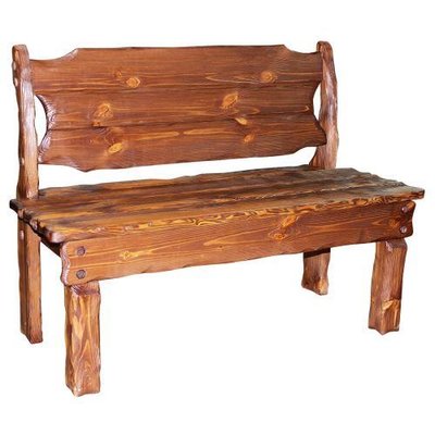 ➤Ціна 6 000 грн UAH Купити Диван садовий дерев'яний Тналта з твердим сидінням 120➤Горіх ➤Лава під старовину➤МЕКО➤0096МЕКО1 фото