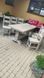 Комплект стіл Ланідрак нерозкладний зі стільцями 6 шт Такомед дерев'яний під старовину 0117МЕКО фото 2