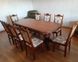Комплект меблів обідній стіл розкладний 180x100 (+40x2) + стільці класичні 8 шт лак горіх темний 051PLN фото 8