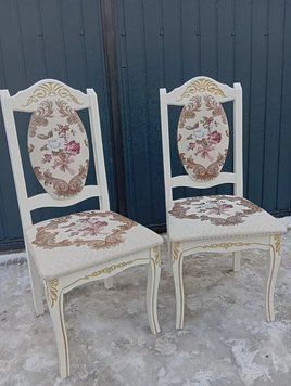 ➤Цена 2 684 грн UAH Купить Стул обеденный 46х45хh100 из массива дерева мягкий белый 6 ➤Молочний ➤Стулья кухонные➤Rotanes➤2212SEN фото