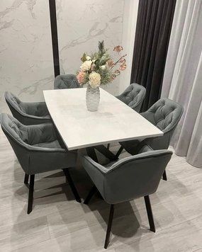 ➤Цена 4 890 грн UAH Купить Стул кресло с подлокотниками 57x43x87 цвет серый опоры черные 3 ➤светло-серый + черный ➤Стул кресло мягкое➤Nalp➤1967PLN фото