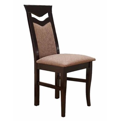 ➤Ціна 3 097 грн UAH Купити Кухонний стілець із високою спинкою 41х47х100 дерев'яний M0013➤Темний горіх ➤Новинки➤lebem➤108ММЕ фото