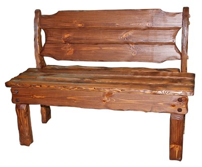 ➤Ціна 6 900 грн UAH Купити Диван садовий дерев'яний Тналта з твердим сидінням 160➤Горіх світлий ➤Лава під старовину➤МЕКО➤0096МЕКО1 фото