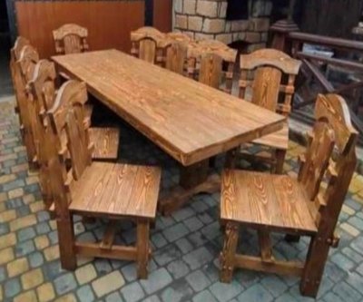 ➤Ціна 2 220 грн UAH Купити Дерев`яний стілець Селукрег твердий під старовину 3➤Темний горіх ➤Стільці під старовину➤МЕКО➤0055МЕКО1 фото