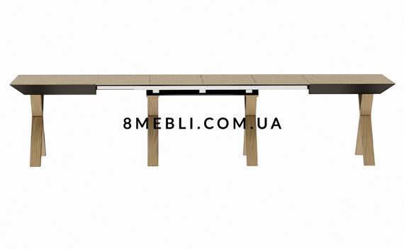 ➤Ціна 34 852 грн UAH Купити Стіл обідній 160х100(+40х4) Дірдам Wenge➤Бежевий ➤Столи прямокутні➤Kulvpa➤0003PAV фото