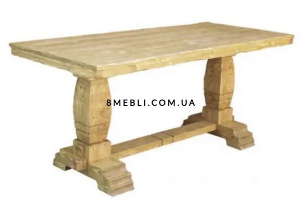 ➤Ціна 9 361 грн UAH Купити Дерев'яний стіл обідній нерозкладний під старовину Мелс 120х80 бук натуральний➤Бук натуральний ➤Стіл у альтанку➤Еко➤303.2 фото