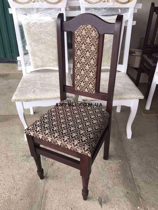➤Ціна 1 170 грн UAH Купити М'який стілець дерев'яний Нерб однотонний➤Горіх ➤Стільці кухонні➤Nerb➤07ST фото