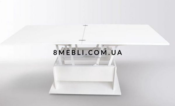 ➤Ціна 9 360 грн UAH Купити Стіл трансформер Недаб лак біілий➤біле дерево ➤Столи трансформери➤Remrofib➤0001REM фото