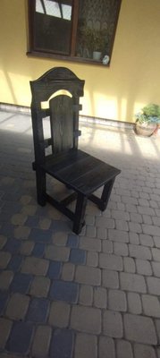 ➤Ціна 2 220 грн UAH Купити Дерев`яний стілець Селукрег твердий під старовину 5➤Коричневый ➤Стільці під старовину➤МЕКО➤0055МЕКО1 фото