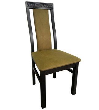 ➤Ціна 3 690 грн UAH Купити Стілець дерев'яний з високою спинкою 46x45x100 м'який лак горіх темний➤Темний горіх ➤Стільці дерев'яні ➤Nalp➤729PLN фото