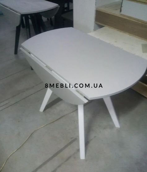 ➤Ціна 6 200 грн UAH Купити Стіл обідній Оинотна-Нас 90х50(+20х2) mini білий➤Білий ➤Стіл обідній➤Remrofib➤0085REM фото
