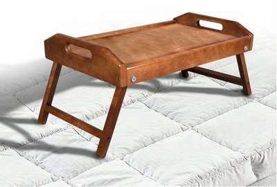 ➤Ціна 1 498 грн UAH Купити Дерев'яний столик для сніданку в ліжко 55х32х h15 горіх світлий➤Горіх світлий ➤Стіл для сніданку➤Kit➤012DRB фото