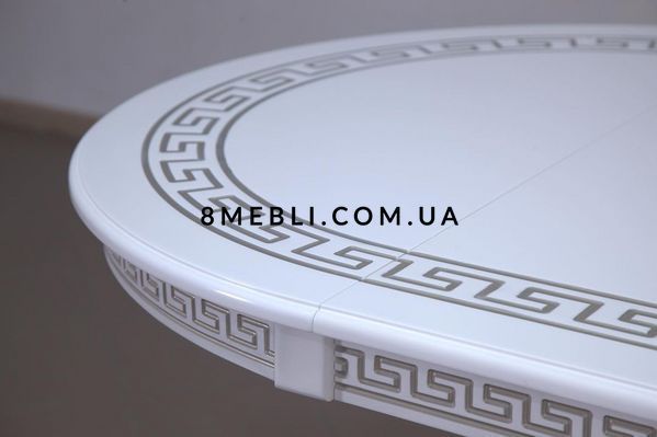 ➤Ціна 24 908 грн UAH Купити Стіл на одній опорі Ласрев D100(+40) розкладний білий var 7➤Ваніль ➤Стіл обідній➤Ренарф➤0038FRA фото