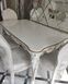 Білий комплект обідній Івес розкладний стіл 160х95+40 + Стільці 4 шт спинка кругла 000031КОМ фото 5