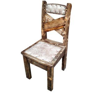➤Ціна 2 340 грн UAH Купити Дерев'яний стілець для обідньої зони під старовину Софія➤горіх світлий ➤Стілець садовий➤Еко➤240ST фото