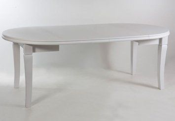 ➤Цена 24 200 грн UAH Купить Стол обеденный Сагев-Сал D110(+50x2) круглый раскладной лак белый ➤белое дерево ➤Стол обеденный ➤Remrofib➤0049REM фото