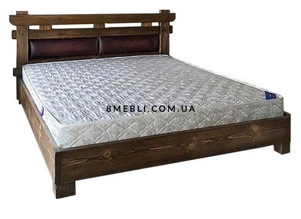 ➤Ціна 12 450 грн UAH Купити Ліжко дерев'яне Сілеб 160х200 під старовину➤Горіх ➤Ліжко під старовину➤МЕКО➤0120МЕКО фото