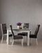 Кухонний стіл розкладний 120х80(+40) + стільці 4 шт білий 294ММЕ фото 1