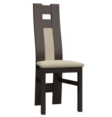 ➤Ціна 2 925 грн UAH Купити Дерев'яний стілець з високою спинкою 40x46x100 м'який лак горіх темний➤Темний горіх ➤Стільці дерев'яні ➤Nalp➤955PLN фото