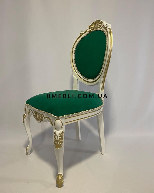 ➤Цена 9 225 грн UAH Купить Стул обеденный Яилицис 108х51х50h белый var 13 ➤Midnight Green ➤Стулья деревянные➤Ренарф➤0008FRA фото
