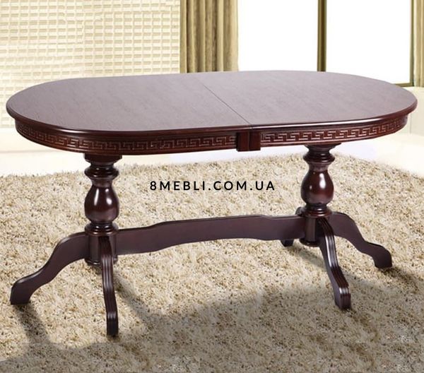 ➤Ціна 26 700 грн UAH Купити Овальний стіл для вітальні розкладний 140х80(+40) із масиву дерева лак білий➤Білий ➤Класичні➤Nalp➤286PLN фото