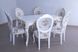 Комплект у вітальню різьблений стіл 200х95+40 Стільці 6 шт Джерод Білий патина золото 000084КОМ фото 3