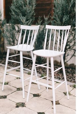 ➤Ціна 3 410 грн UAH Купити Барний стілець барний Яїцарг 45х57х116 колір White➤Ваніль ➤Стільці барні➤Kulvpa➤0116PAV фото