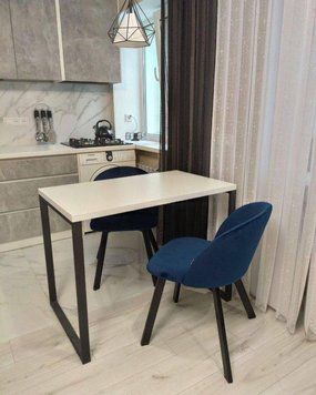 ➤Ціна 6 680 грн UAH Купити Стілець крісло м'який 50x45x94 тканина синій 3➤Бірюза ➤Стілець крісло м'яке➤Nalp➤2015PLN фото