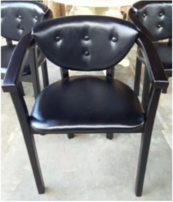 ➤Цена 3 217 грн UAH Купить Стильный стул венге с подлокотниками мягкий Герхард кожзам ➤Венге ➤Стул с подлокотниками➤➤196ST фото