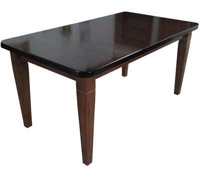➤Ціна 16 605 грн UAH Купити Дерев'яний стіл із прямокутною стільницею розкладною 140х80(+40) лак горіх темний➤Темний горіх ➤Класичні➤Nalp➤338PLN фото