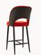 Барний стілець м'який 44х44х117 на дерев'яних ніжках M0046 тканина червона 192ММЕ фото 1
