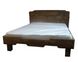Ліжко дерев'яне двоспальне Левокуб 180х200 під старовину 0122МЕКО фото 3