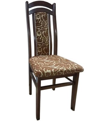 ➤Ціна  UAH Купити Класичний обідній стілець м'який 40x42x100 натуральне дерево лак горіх темний➤Темний горіх ➤Традиційні➤Nalp➤782PLN фото