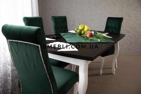 ➤Цена 46 167 грн UAH Купить Стол кухонный нераскладной 160х90 + стулья мягкие 6 шт белый ➤Белый ➤Обеденный стол и стулья➤lebem➤399ММЕ фото