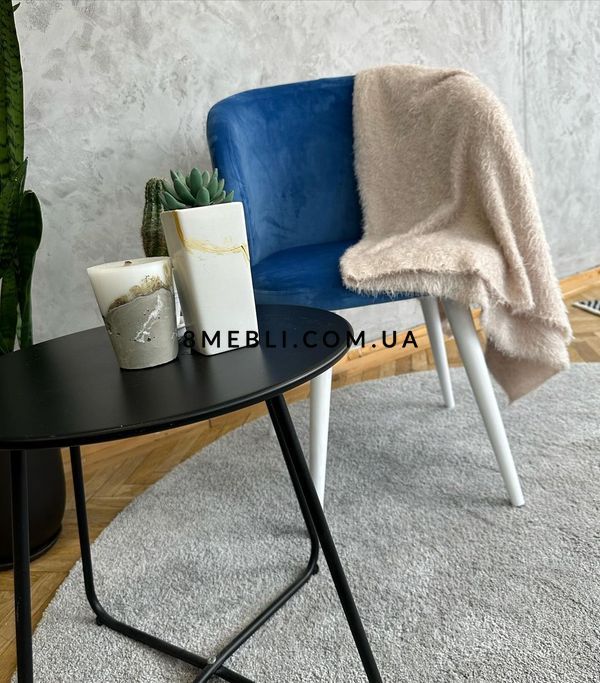 ➤Ціна 6 210 грн UAH Купити Стілець крісло обідній 51x45x81 спинка кругла тканина блакитний 4➤Бірюза ➤Стілець крісло м'яке➤Nalp➤2034PLN фото