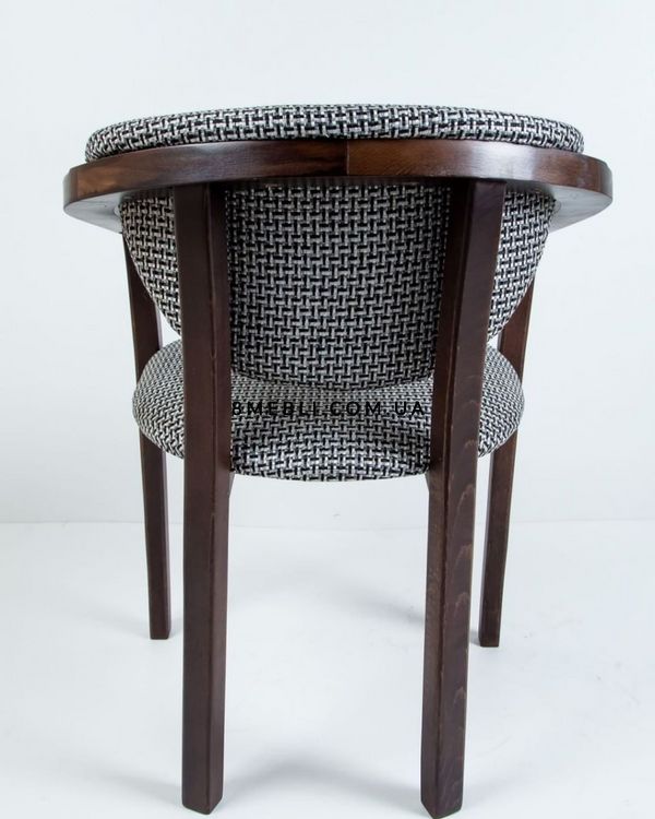 ➤Ціна 3 217 грн UAH Купити Стілець крісло з підлокітниками м'який Герхард чорний➤Венге ➤Стілець із підлокітниками➤Еко➤196ST1 фото