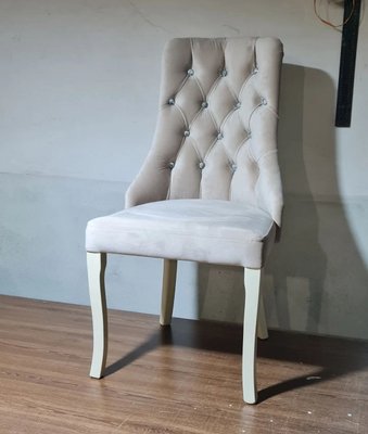 ➤Ціна 5 500 грн UAH Купити Крісло-стул м'який Ініфті на дерев'яних ніжках 6➤Бежевий ➤Крісло стілець➤Rotanes➤0105SEN фото
