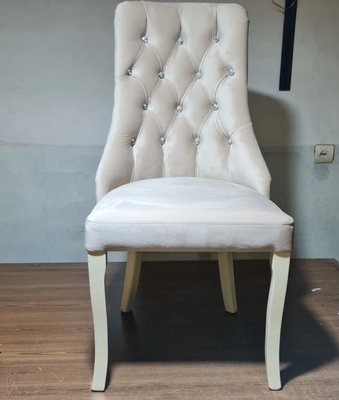 ➤Ціна 5 500 грн UAH Купити Крісло-стул м'який Ініфті на дерев'яних ніжках 7➤Ваніль ➤Крісло стілець➤Rotanes➤0105SEN фото