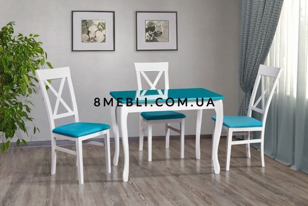 ➤Цена 8 654 грн UAH Купить Стол кухонный нераскладной 60х100 каркас белый столешница серая ➤Серый ➤Стол кухонный ➤Kit➤012SMR фото